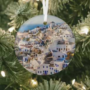 Santorini Ornament Aus Glas