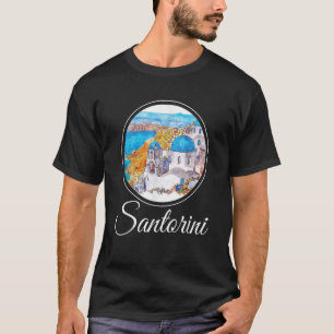 Santorini Painting Griechenland Souvenir T-Shirt