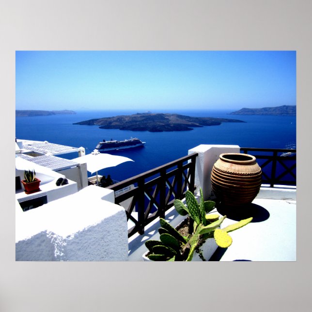 Santorini-Patio Poster (Vorne)