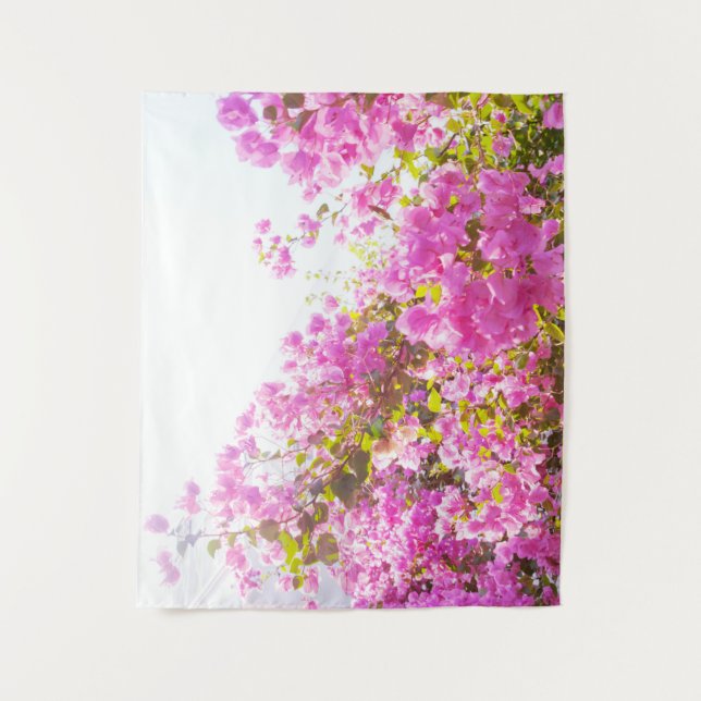 Santorini Pink Blume Dream #1 #wall #art Wandteppich (Vorderseite)