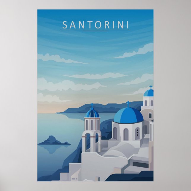 Santorini Poster (Vorne)