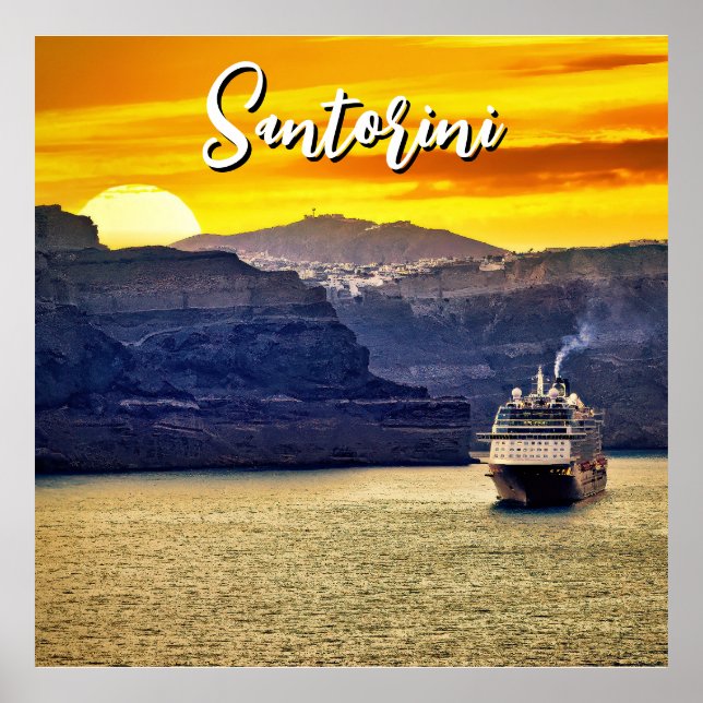 Santorini Poster (Vorne)