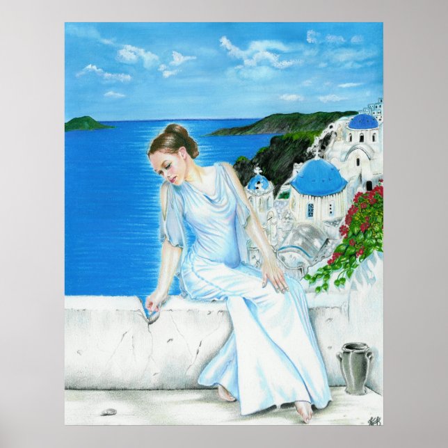 Santorini Poster (Vorne)