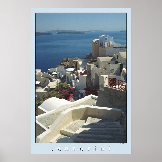 Santorini Poster Print (Filmfotografie) (Vorne)