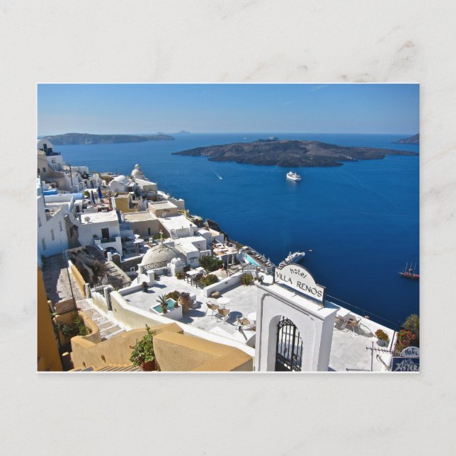 Santorini Postkarte (Vorderseite)