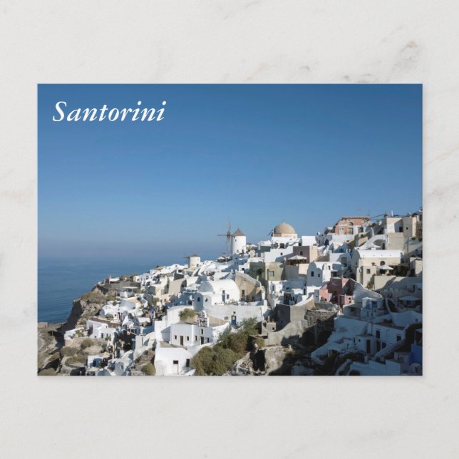 Santorini Postkarte (Vorderseite)