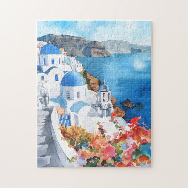 Santorini Puzzle Escape" (Vertikal)