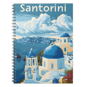 Santorini Reisen Notizblock