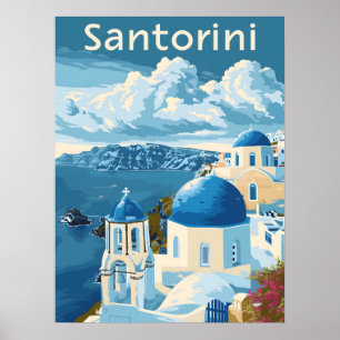Santorini Reisen Poster