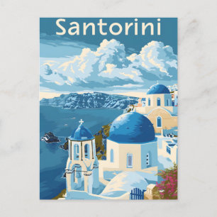 Santorini Reisen Postkarte