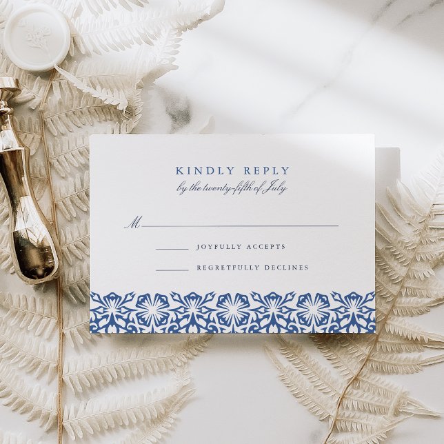 Santorini RSVP-Karte | Lapis RSVP Karte (Von Creator hochgeladen)