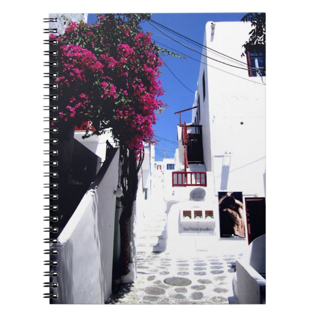 Santorini Straße Notizblock (Vorderseite)