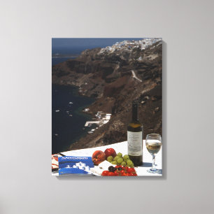 Santorini-Traum Leinwanddruck