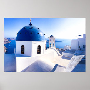 Santorini Wall Art Poster