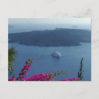 Santorini Waters Postkarte