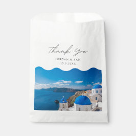Santorini Wedding Foto Personalisiert Griechenland Geschenktütchen