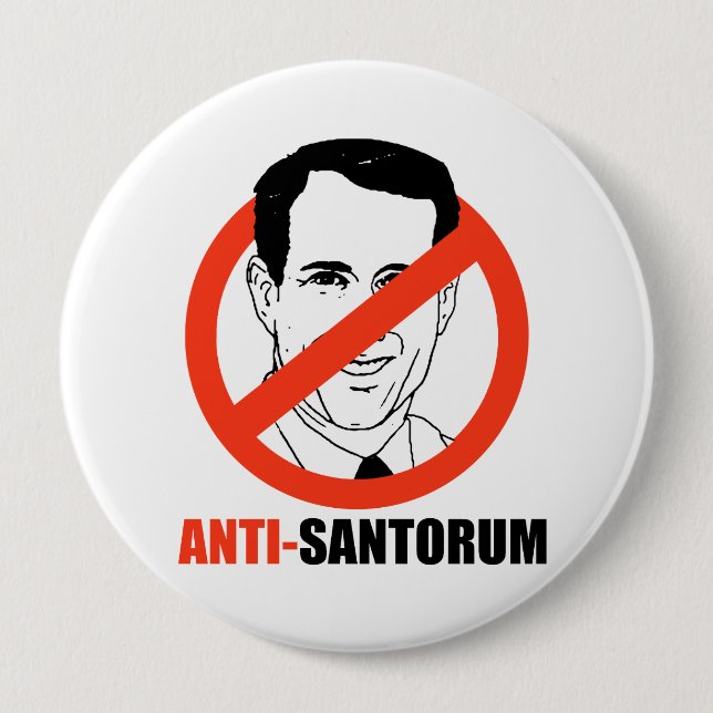 Santorum- Button (Vorderseite)