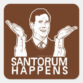Santorum geschieht Aufkleber