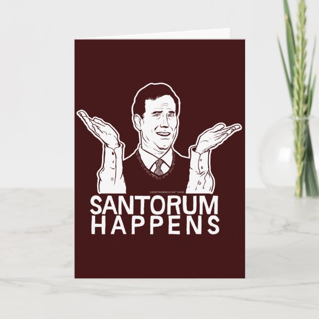 Santorum geschieht Karte (Vorderseite)