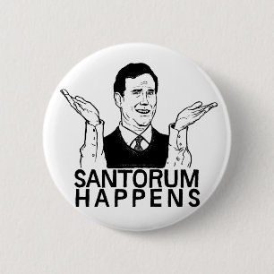 Santorum geschieht Knopf Button