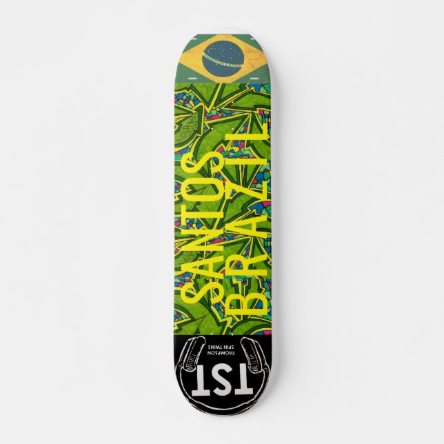 SANTOS BRASILIEN Skateboard, 7 ¾ Zoll Deck Skateboard (Vorne)