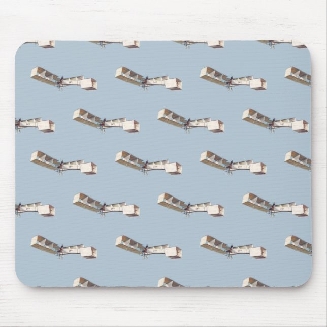 Santos-Dumont 14-Bis-Flugzeug Mousepad (Vorne)