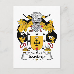Santos Familienwappen Postkarte