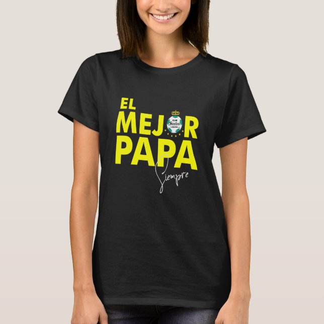 Santos Laguna Mexikanischer Fußball El Mejor Papa T-Shirt (Vorderseite)
