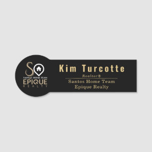 Santos Zuhause Team - Epique Realty Name Tag Namensschild