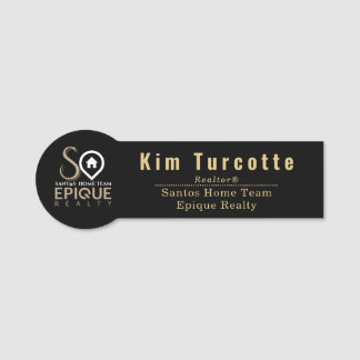Santos Zuhause Team - Epique Realty Name Tag Namensschild