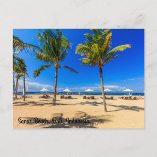 Sanur Beach, Bali, Indonesien Postkarte
