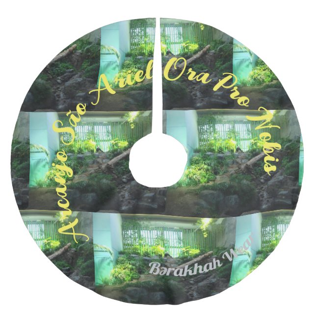 São Ariel PANDA Saio de arvore Polyester Weihnachtsbaumdecke (Vorderseite)