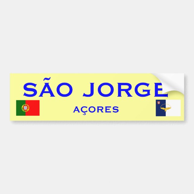 Sao Jorge Autoaufkleber (Vorne)