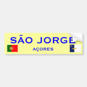 Sao Jorge Bumper Sticker Autoaufkleber