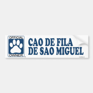 Sao-Miguel-Blau Cao De Fila De Autoaufkleber
