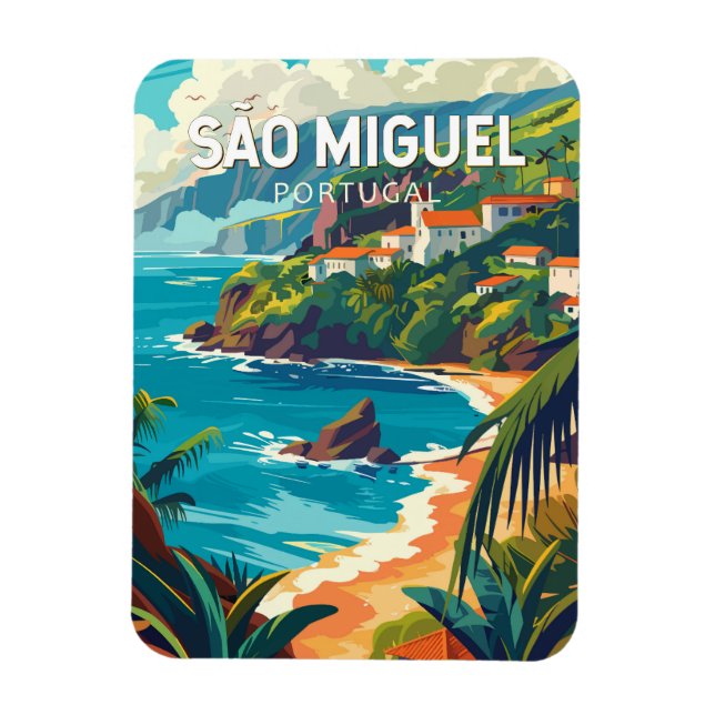 Sao Miguel Island Portugal Magnet (Vertikal)