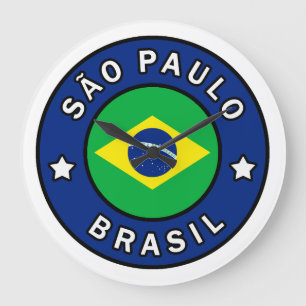 São Paulo Brasil Große Wanduhr