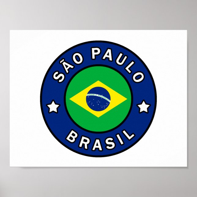 São Paulo Brasil Poster (Vorne)
