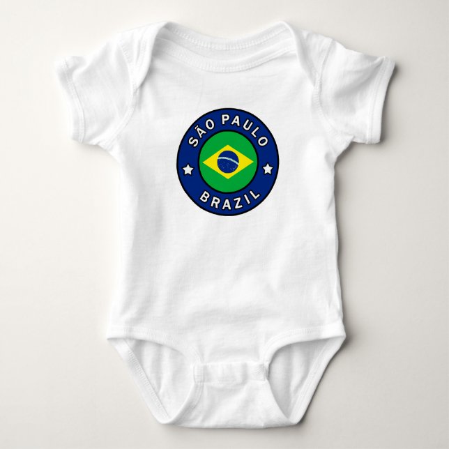 São Paulo Brasilien Baby Strampler (Vorderseite)