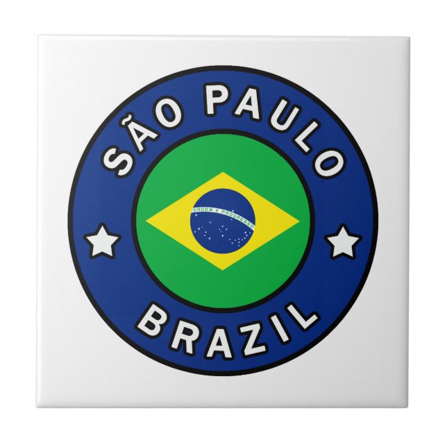 São Paulo Brasilien Fliese (Vorderseite)