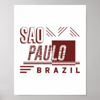 São Paulo Brasilien Moderne urbane Typografie-Desi