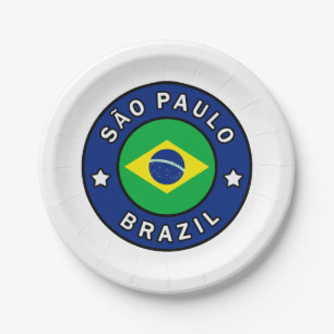 São Paulo Brasilien Pappteller