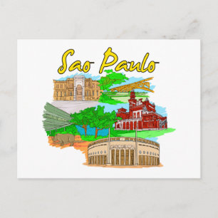 Sao Paulo - Brasilien.png Postkarte