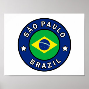 São Paulo Brasilien Poster