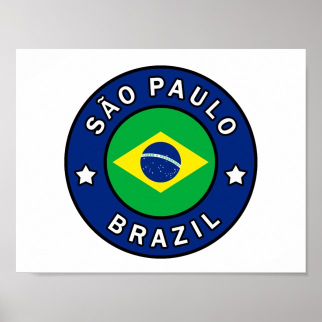 São Paulo Brasilien Poster (Vorne)