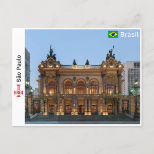 São Paulo - Brasilien Postkarte