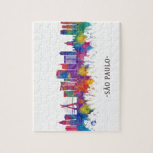 São Paulo Brazil Skyline Puzzle