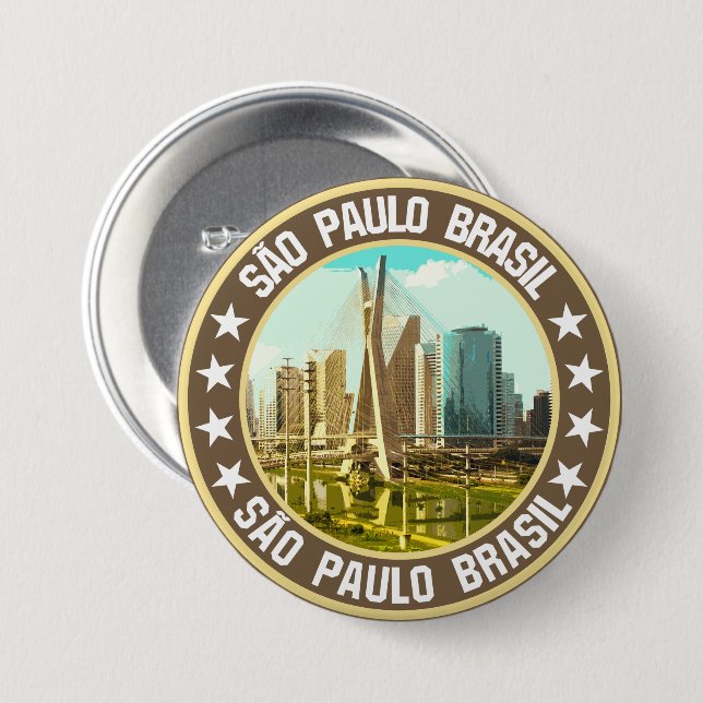 São Paulo Button (Vorne & Hinten)
