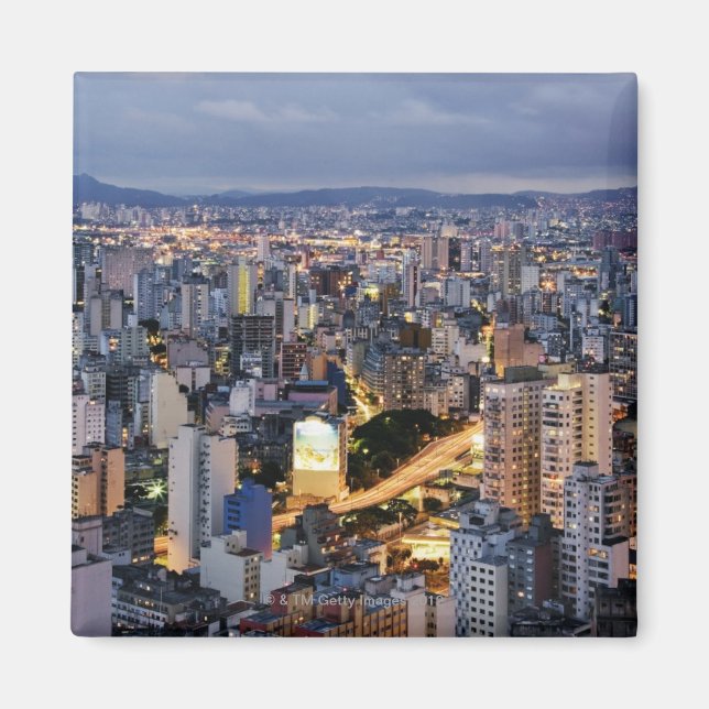 Sao Paulo Cityscape 2 Magnet (Vorne)