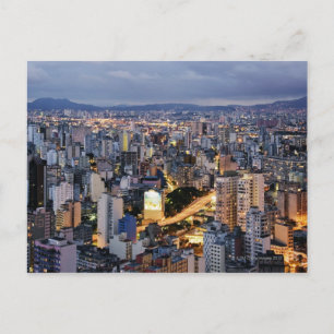 Sao Paulo Cityscape 2 Postkarte